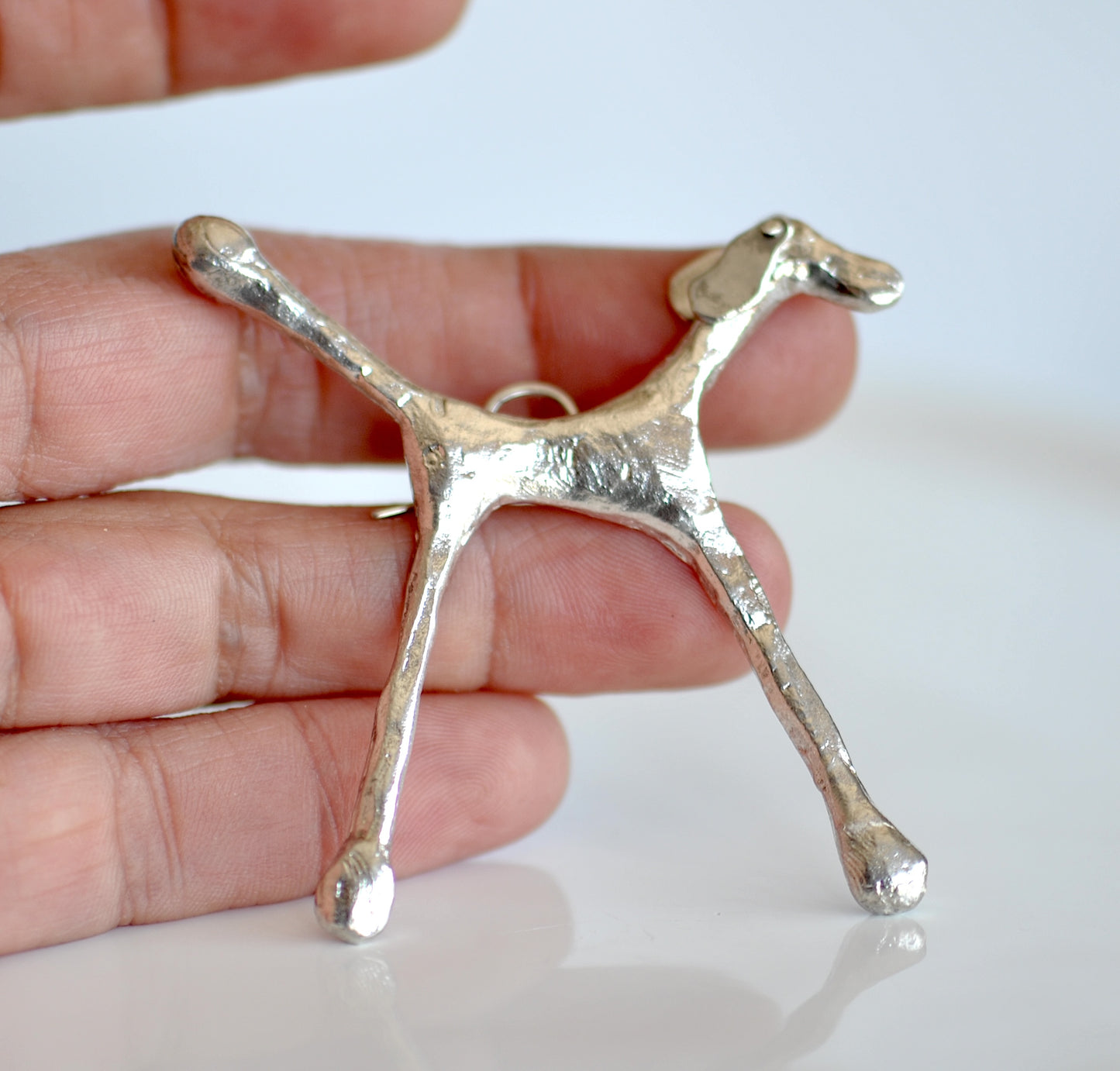 Charming Sterling Silver Dog Brooch